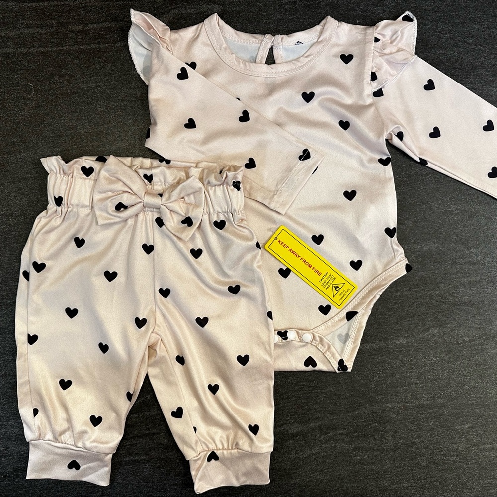 New Baby Cream Outfit Set